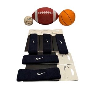 NEW! Nike Swoosh Headbands EACH Gym Workouts Sports Athletics Blue